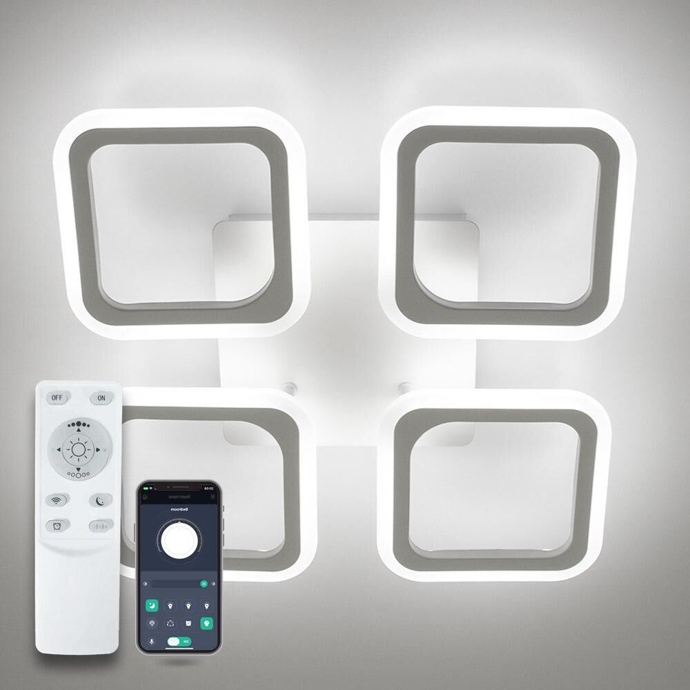 Світильник LED стельовий LUMINARIA ROOM 60W 4S WHITE/WHITE (з пультом)