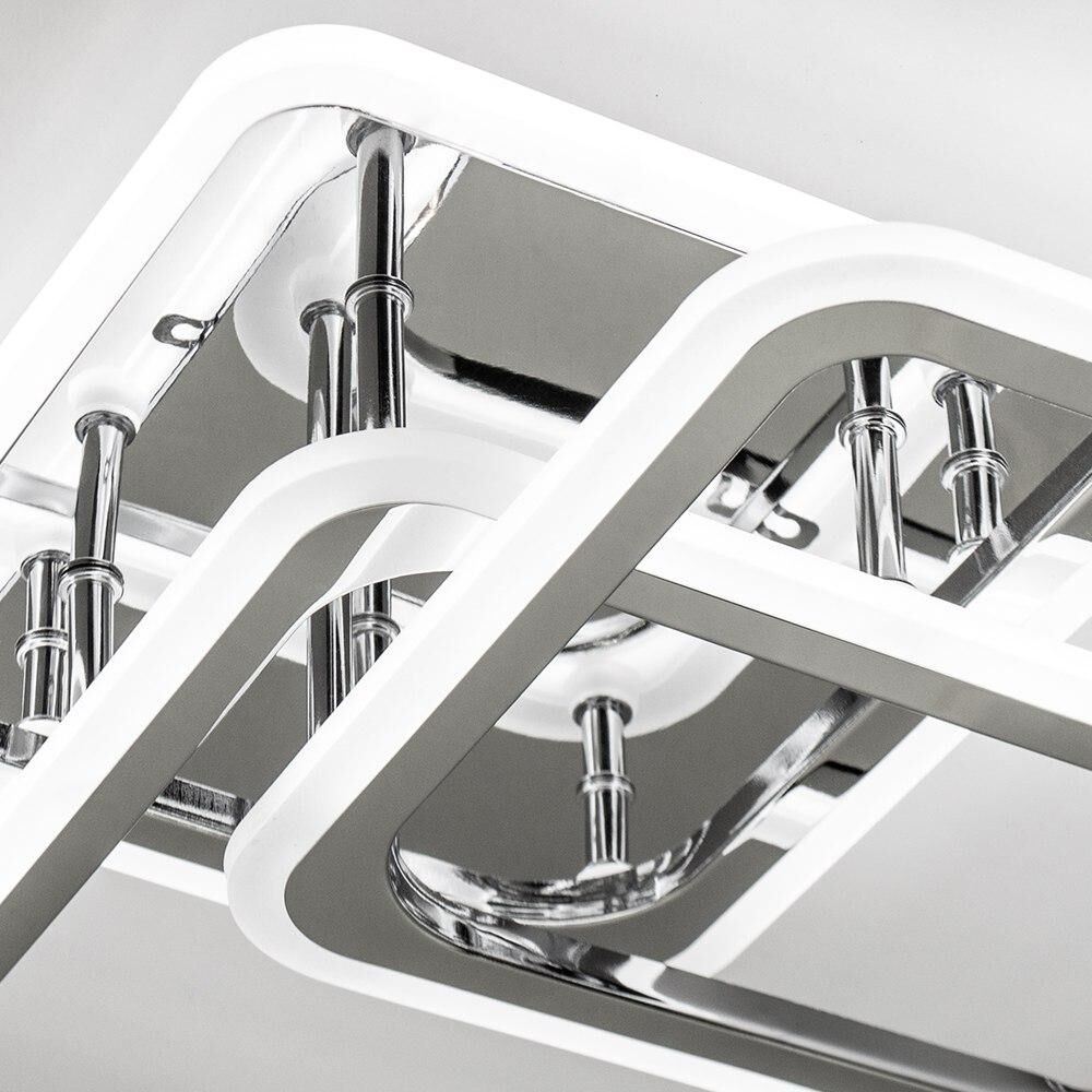 Світильник LED стельовий LUMINARIA SONNE 90W 4S CHROME (з пультом)