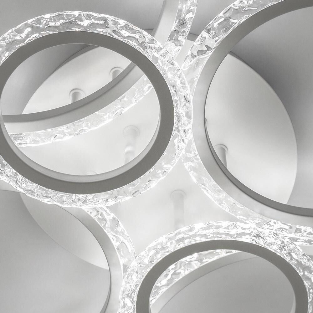 Світильник LED стельовий LUMINARIA EUROPA 132W 6R WHITE/ICE (з пультом)