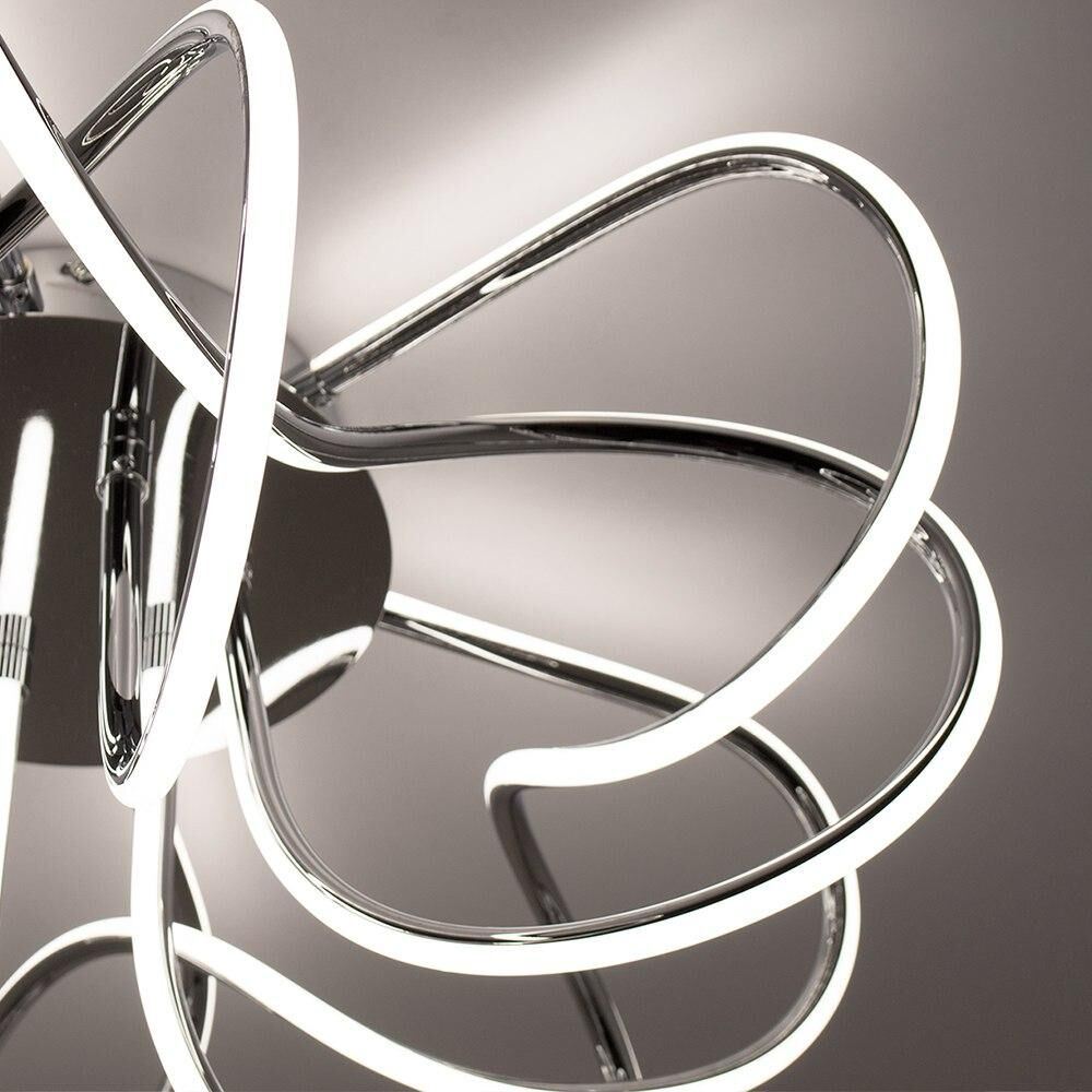 Світильник LED стельовий LUMINARIA LIANA MUSE 80W R470 CHROME/OPAL (з пультом)