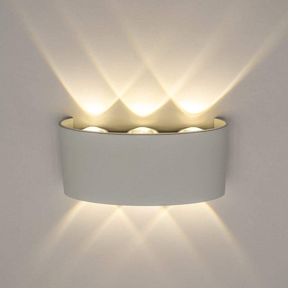 Світильник LED настінний, бра LUMINARIA LINZA SIX 6W R170 3000K WHITE IP54