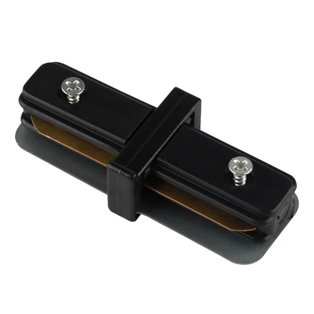 З'єднувач прямий LUMINARIA I-CONNECTOR BLACK для однофазного шинопровода