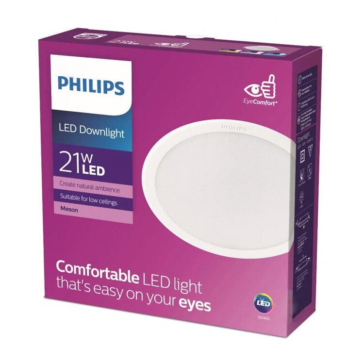Світильник LED вбудовуваний PHILIPS LED Downlight 21W 6500K
