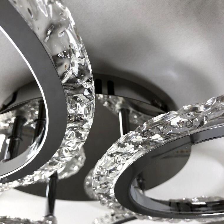Світильник LED стельовий LUMINARIA EUROPA 60W 4R CHROME/ICE (з пультом)