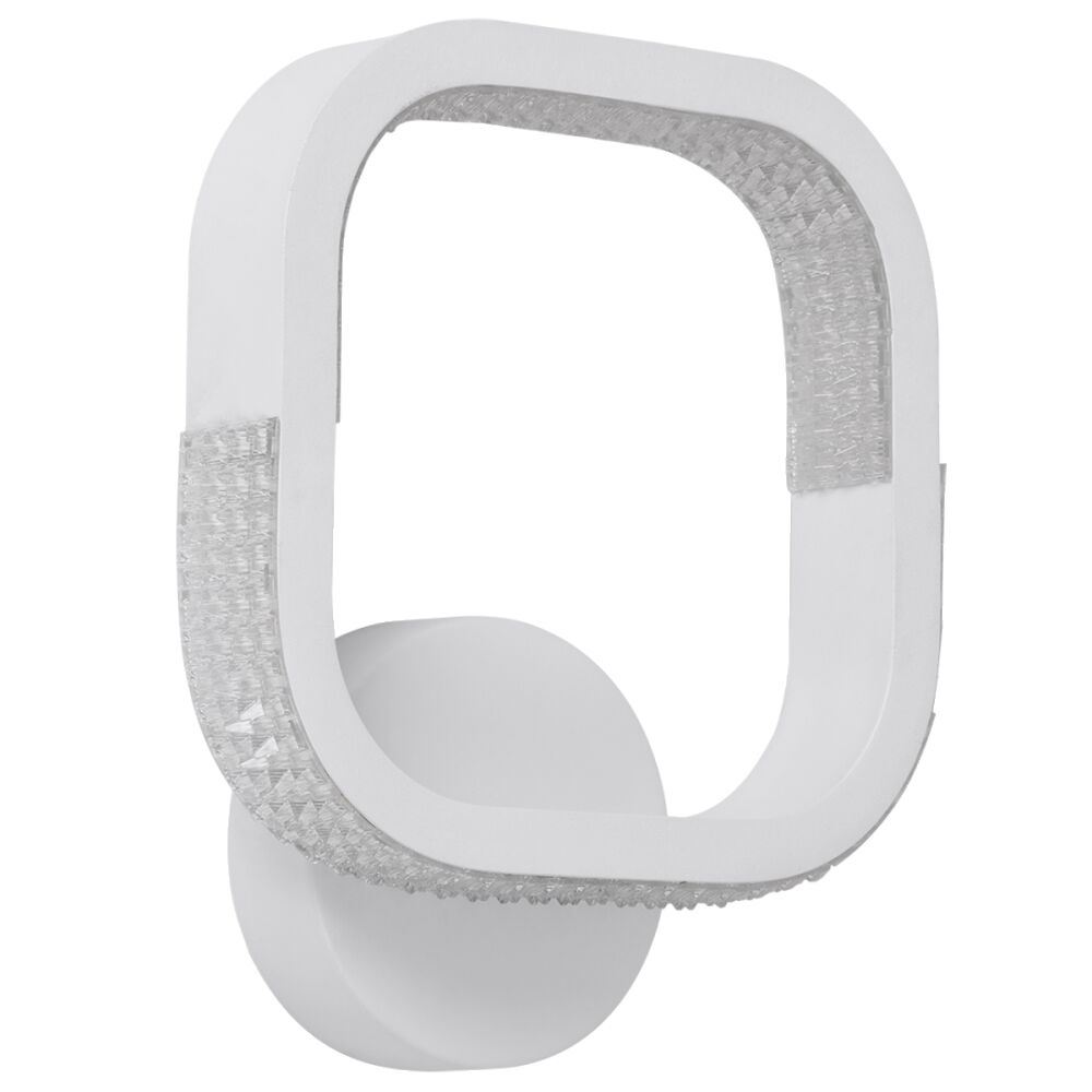 Світильник LED настінний, бра LUMINARIA AKRILIKA SQUARE 22W 1S ON/OFF WHITE/CLEAR