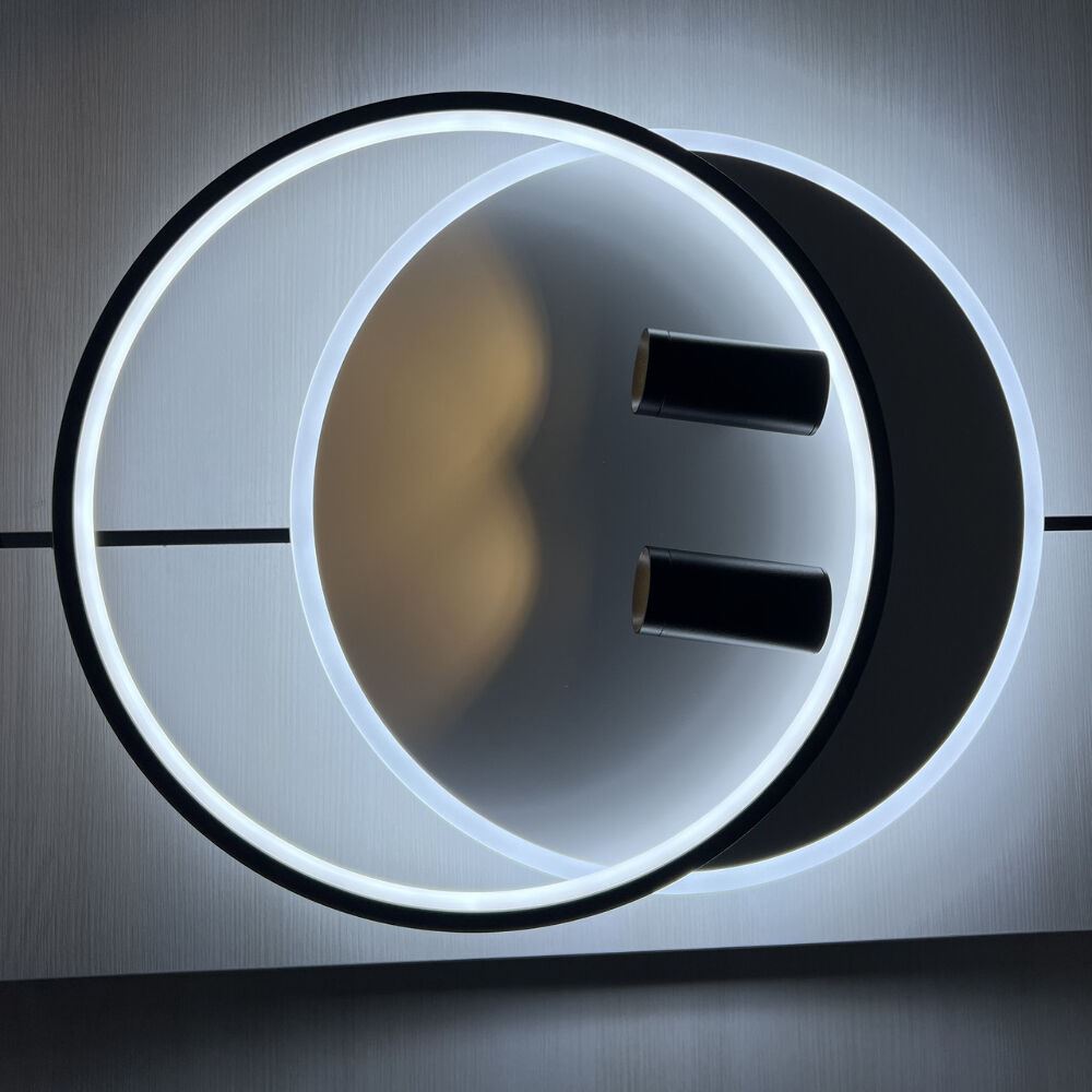 Світильник LED стельовий LUMINARIA GEOMETRIA DOWNLIGHT 65W 2R WHITE/BLACK (з пультом)