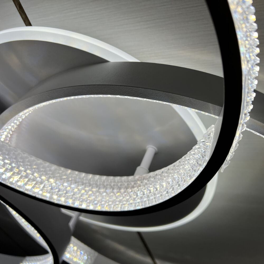 Світильник LED стельовий LUMINARIA AKRILIKA ROUND 100W 4R WHITE/CLEAR (з пультом)