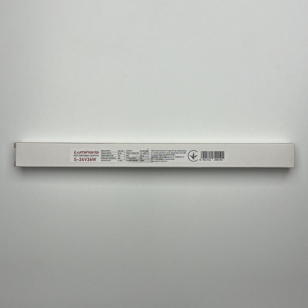 Блок живлення LUMINARIA S-24V-36W IP20 (LED драйвер)