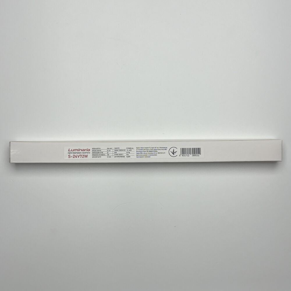Блок живлення LUMINARIA S-24V-72W IP20 (LED драйвер)