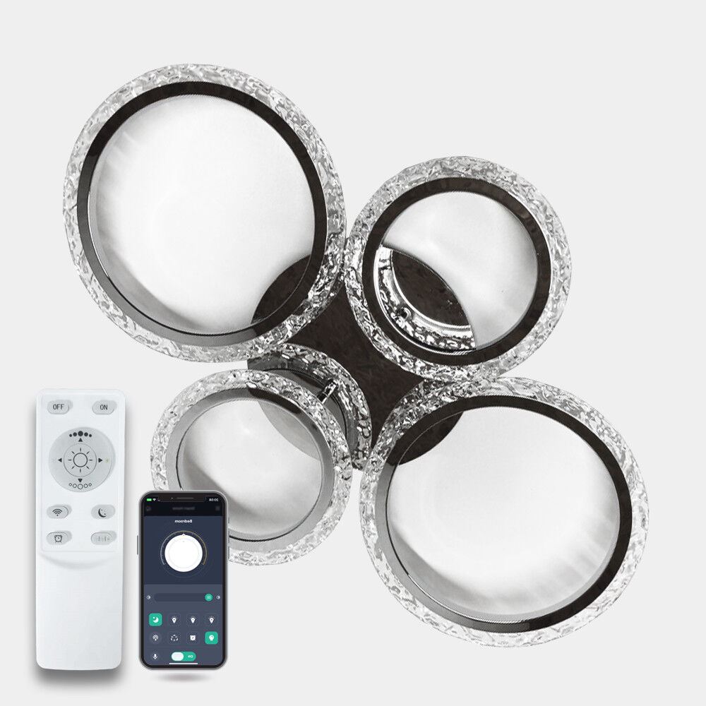 Світильник LED стельовий LUMINARIA EUROPA 60W 4R CHROME/ICE (з пультом)