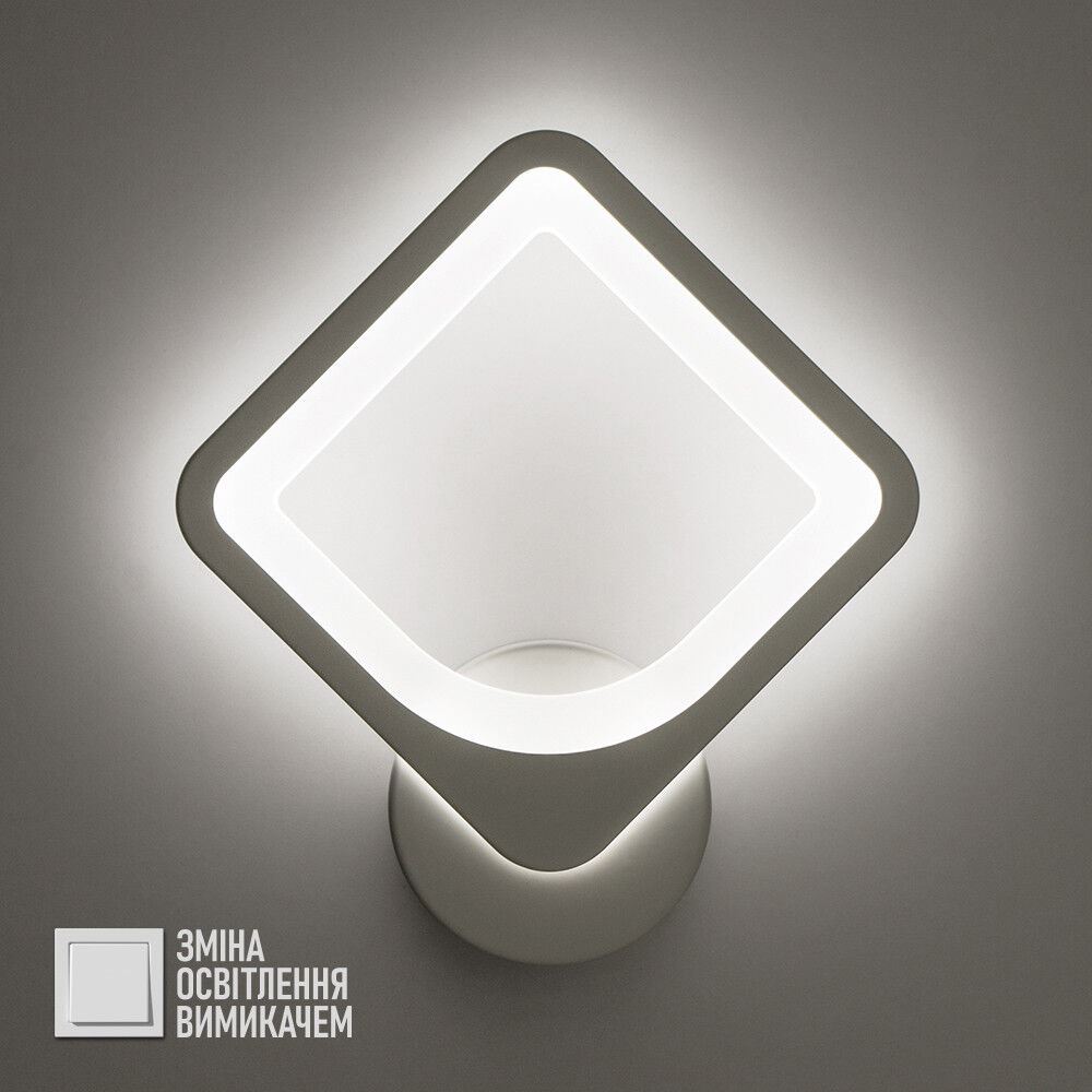 Світильник LED настінний, бра LUMINARIA TETRA 24W S250 ON/OFF WHITE