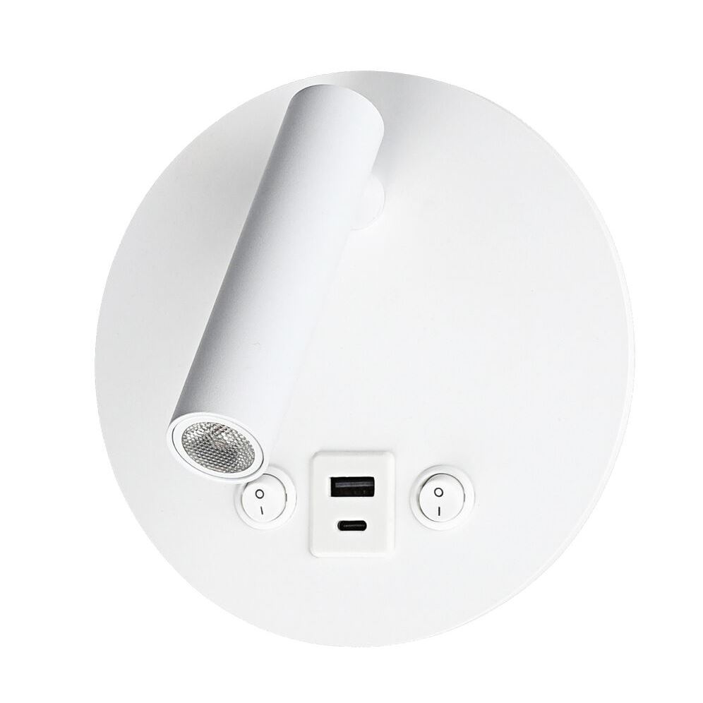 Світильник LED настінний, бра LUMINARIA CHARG 8W WHITE 3000K