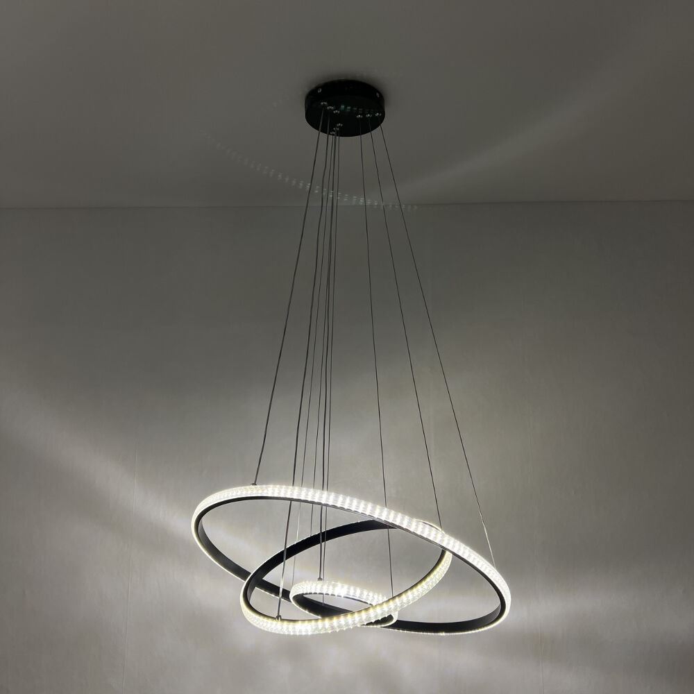 Світильник LED підвісний LUMINARIA JULIE 75W 3R BLACK/CLEAR (з пультом)