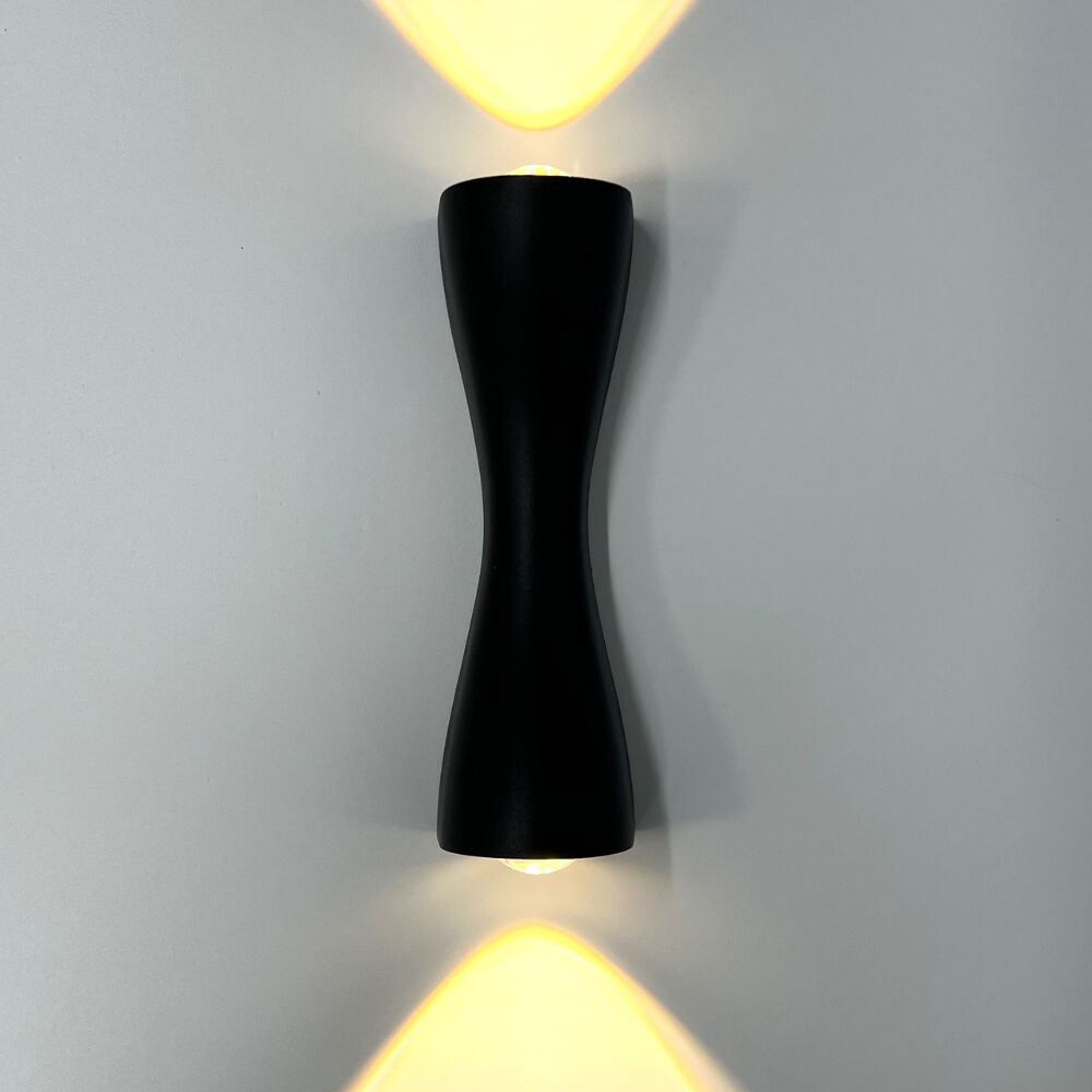 Світильник LED настінний, бра LUMINARIA SAVIO 6W 2L 3000K BLACK IP54