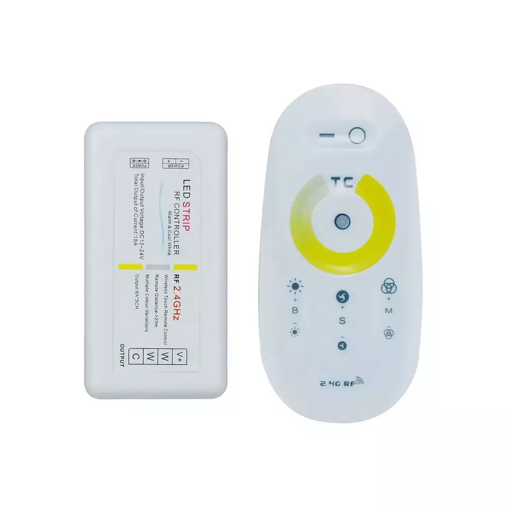 Контролер LUMINARIA TOUCH SCREEN LED CCT CONTROLLER сенсорний DC12/DC24V 18A (3 канали) з пультом ДУ